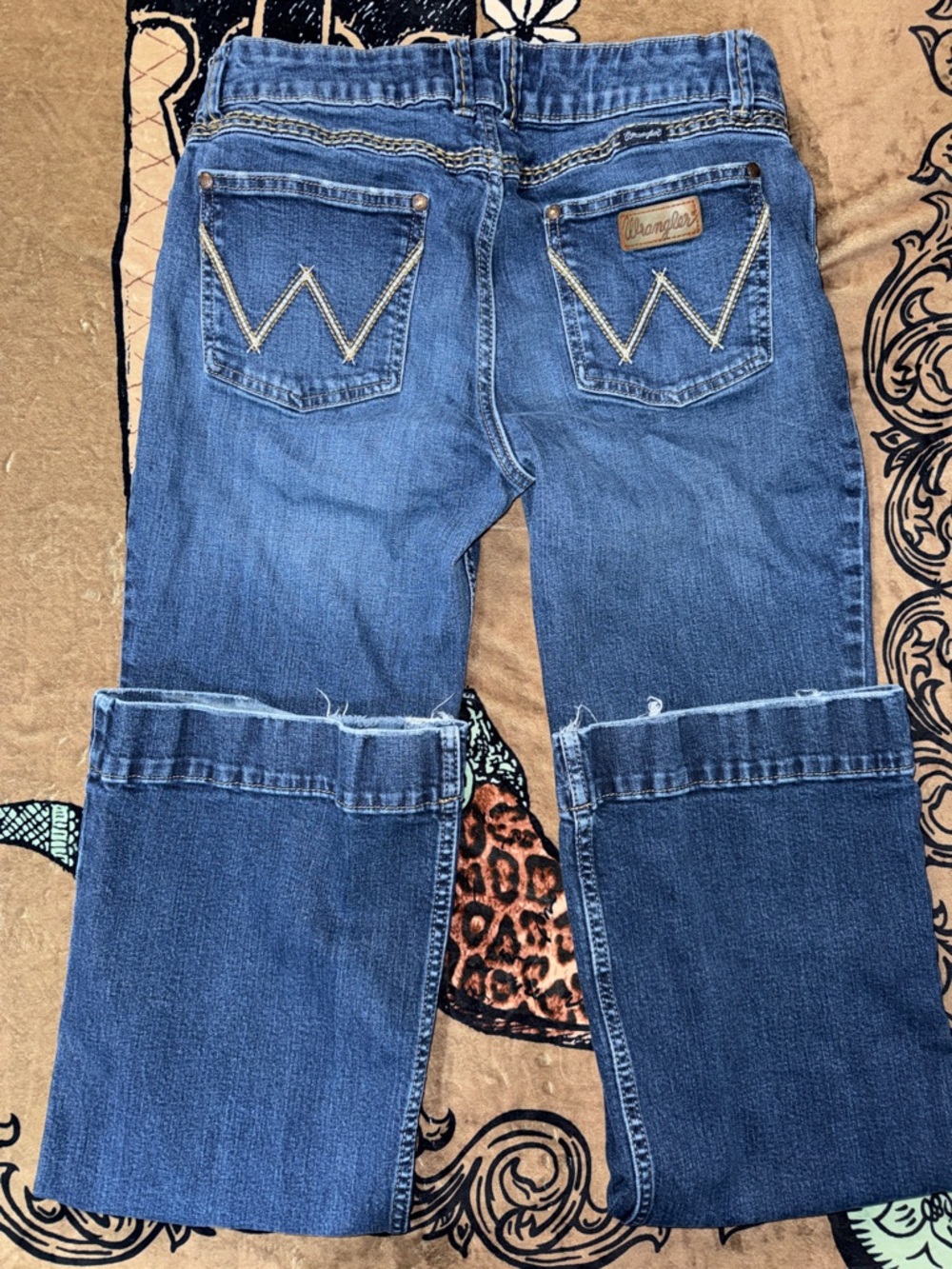 Wrangler Women's Medium Blue Trouser Jeans 11x36